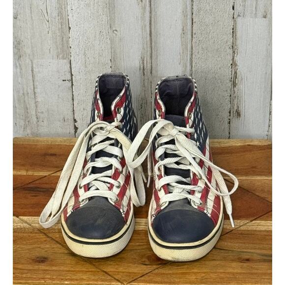 Heelys Youth Size 3 American Flag‎ High-Top Skate Sneakers - Picture 1 of 6